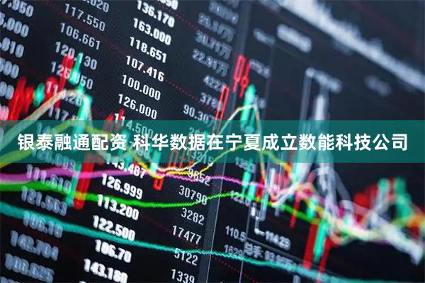 银泰融通配资 科华数据在宁夏成立数能科技公司