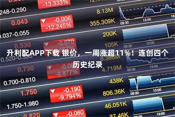 升利配APP下载 银价，一周涨超11%！连创四个历史纪录
